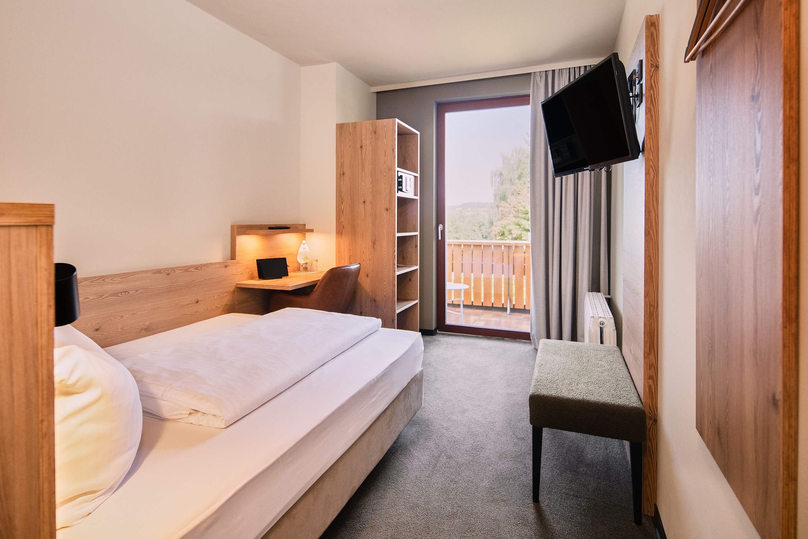 Einzelzimmer Premium mit Aussicht Rhön